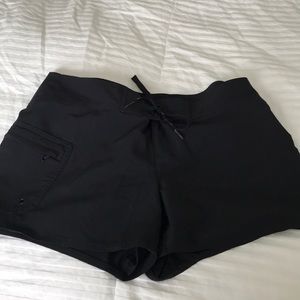 Athleta size 10 black running shorts brand new